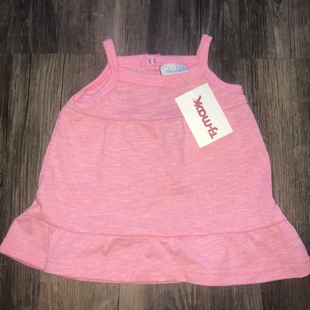 NWT pink baby girl tank.